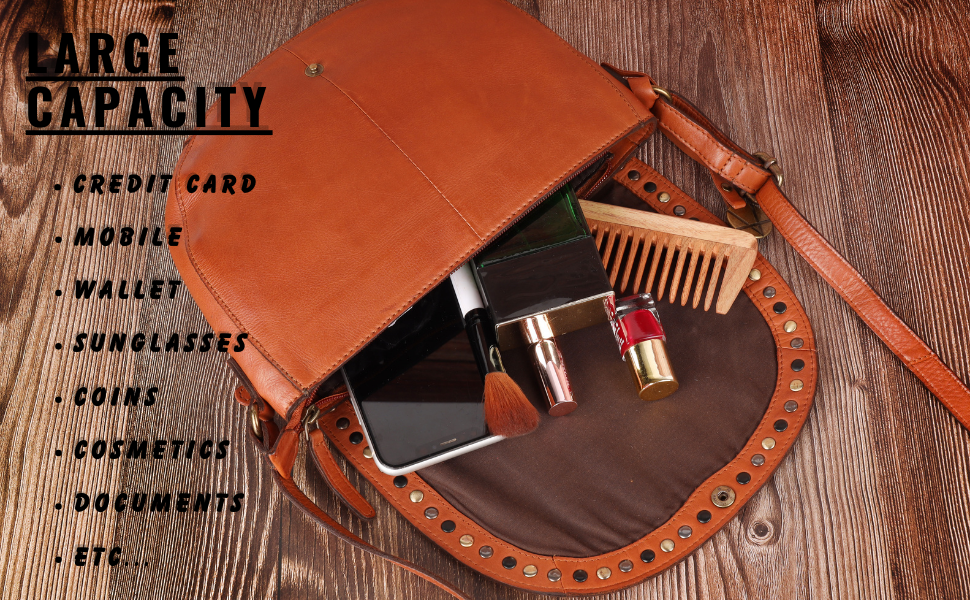 バッグ Italian studded leather shoulder bag Genuine Italian Leather Boho Studded Crossbody Shoulder Bag