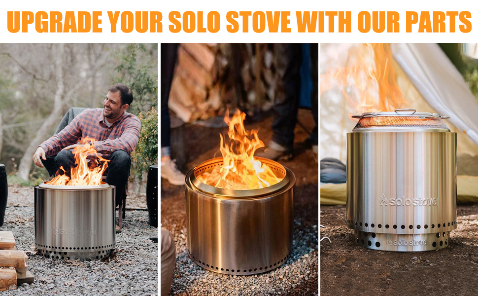 Barbqtime Fire Pit Spark Protector Screen & Grate for Solo