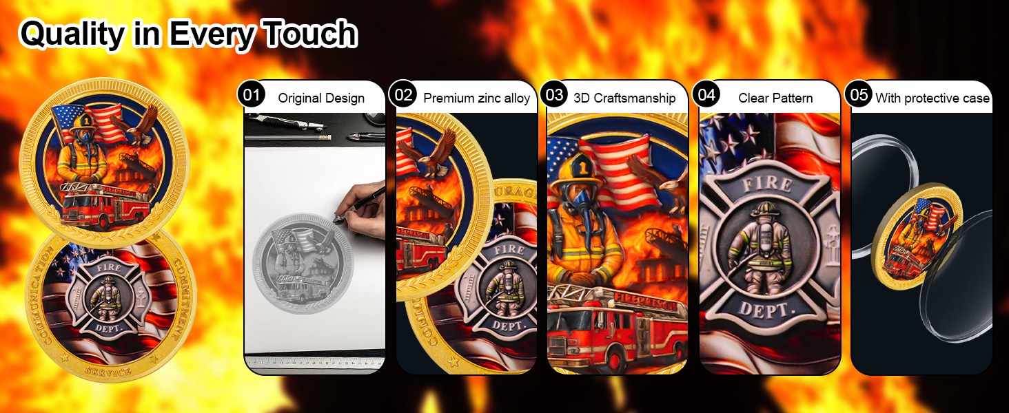 Firefighter Challenge Coin