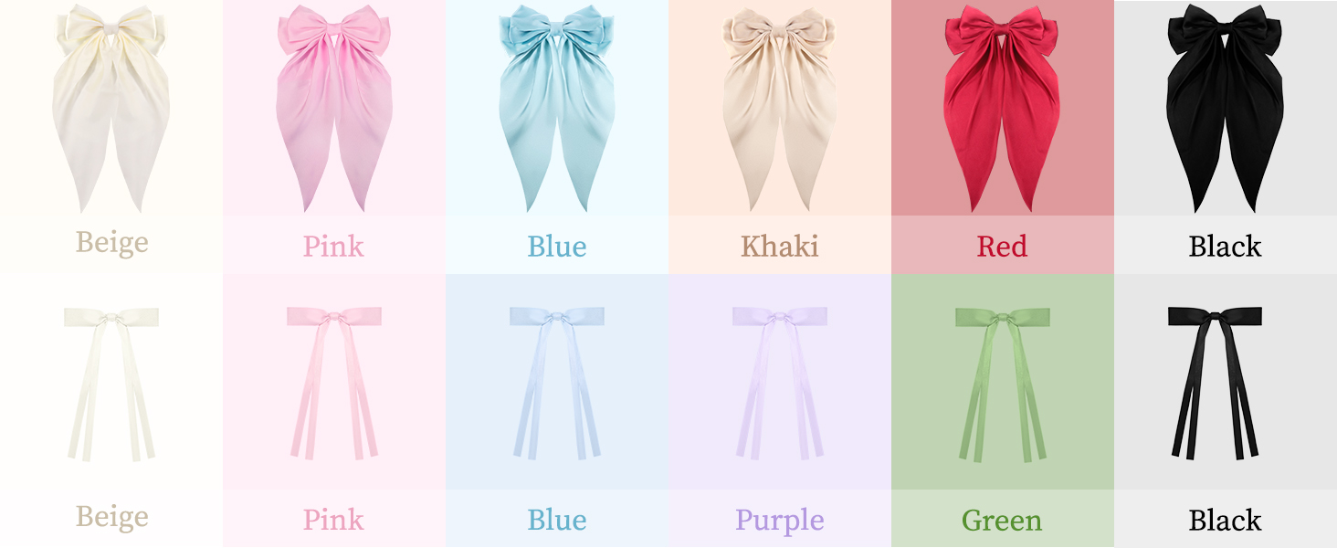 Hair Bow with Long Tail