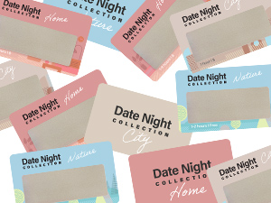 lots of date night collection cards on the table