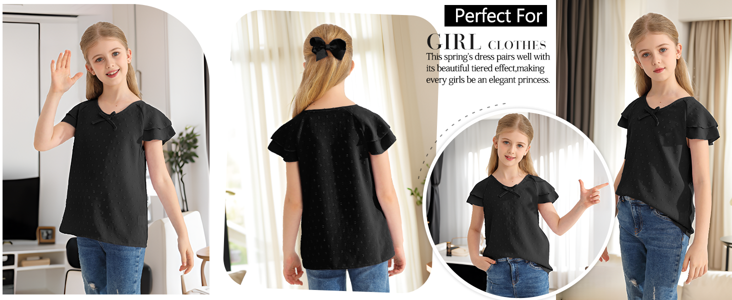girls black shirt