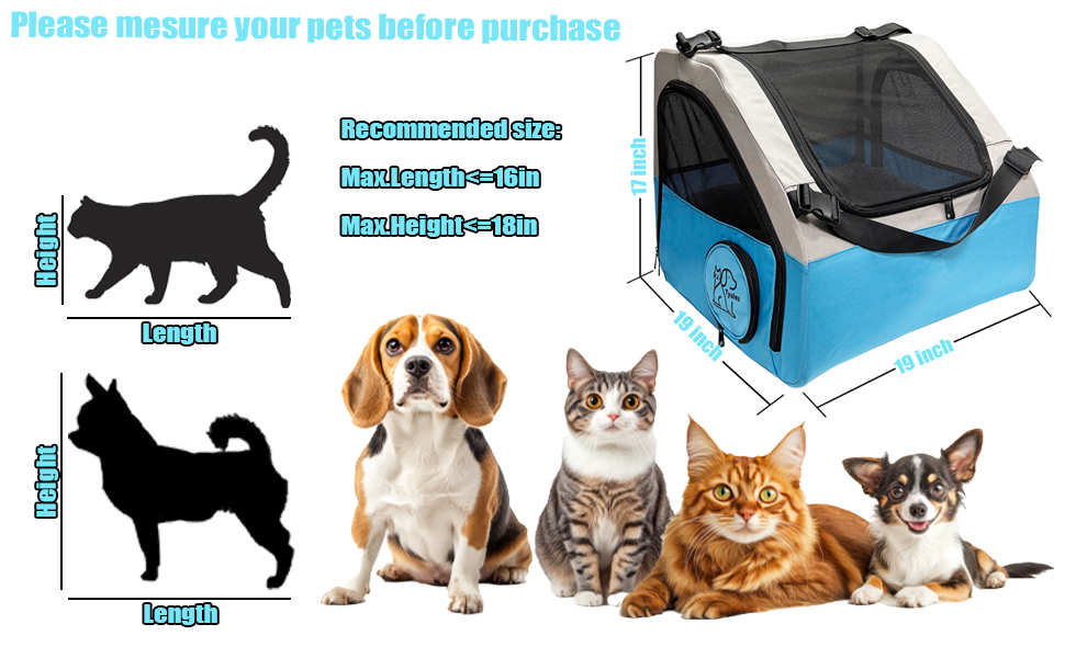 please measure your pets before purchase