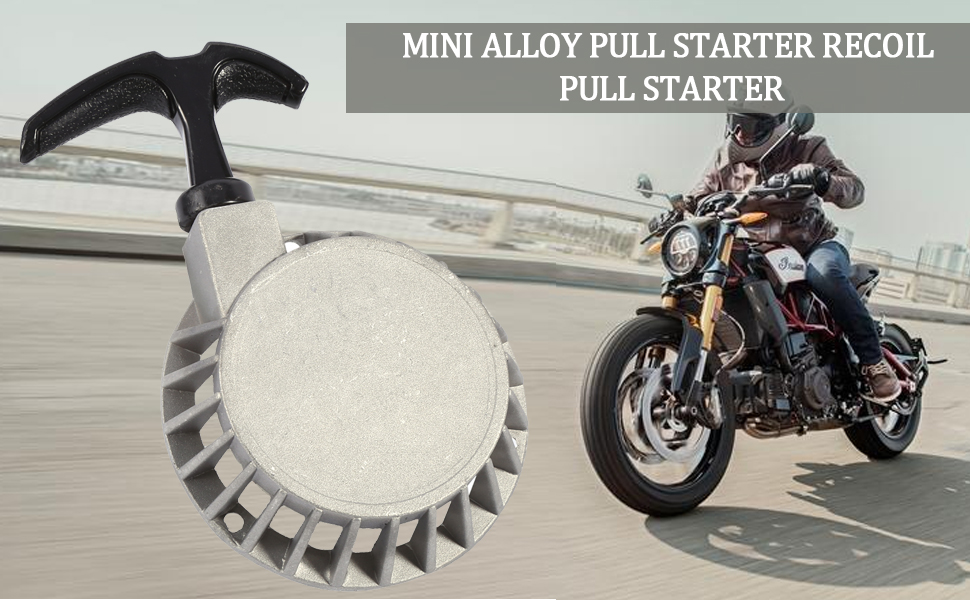 Mini Moto Pull Start, Mini Alloy Pull Start Recoil Pull Starter 49cc Pull Start for Most 49CC