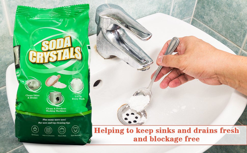 Perfectonish Soda Crystals for Drains AllPurpose Stain Remover Soap