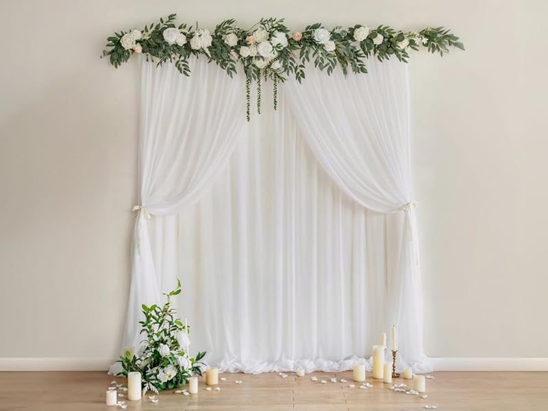 Ling Moment Linens Table Runers  Arch Decor wedding DIY decor Artificial Flower Reception  ceremony 