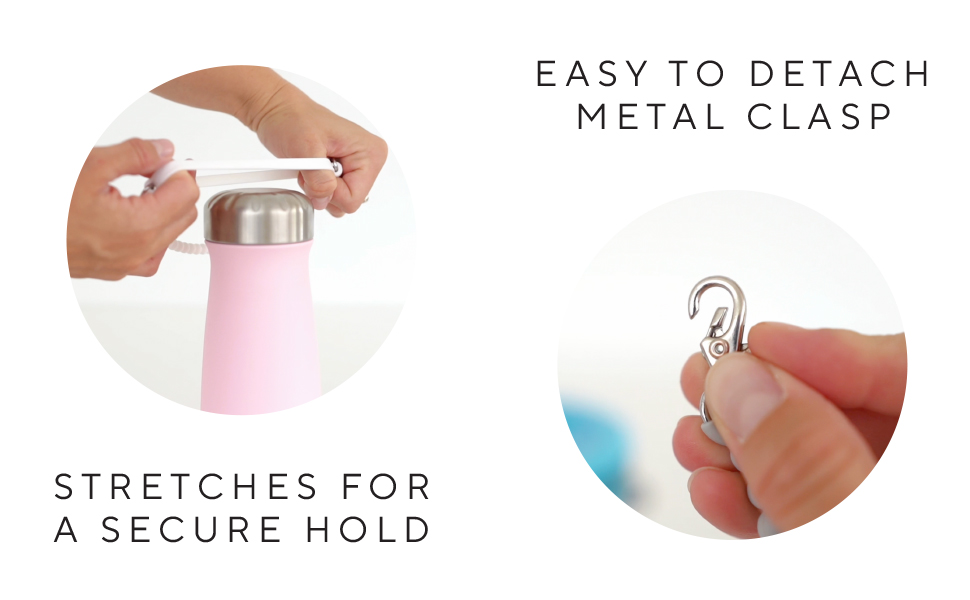 Easy To Detach Metal Clasp Stretches For A Secure Hold