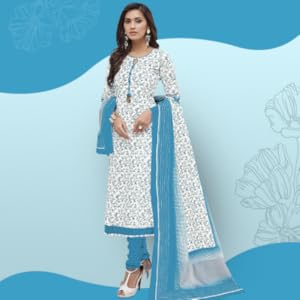 Miraan women’s cotton unstitched dress material SPN-FOR1