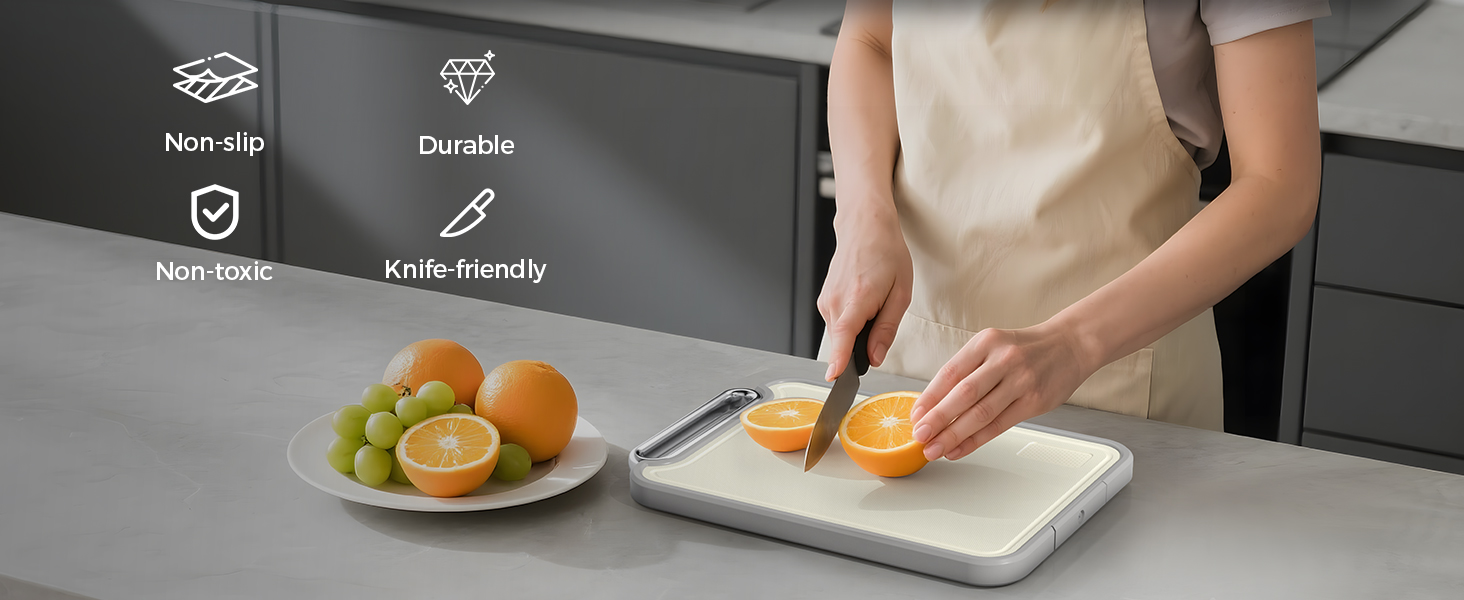 Stainless Steel Cutting Board Double Sided