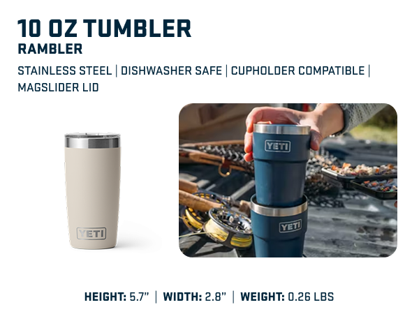 Amazon.com: YETI Rambler 20 oz Tumbler, Stainless Steel, Vacuum
