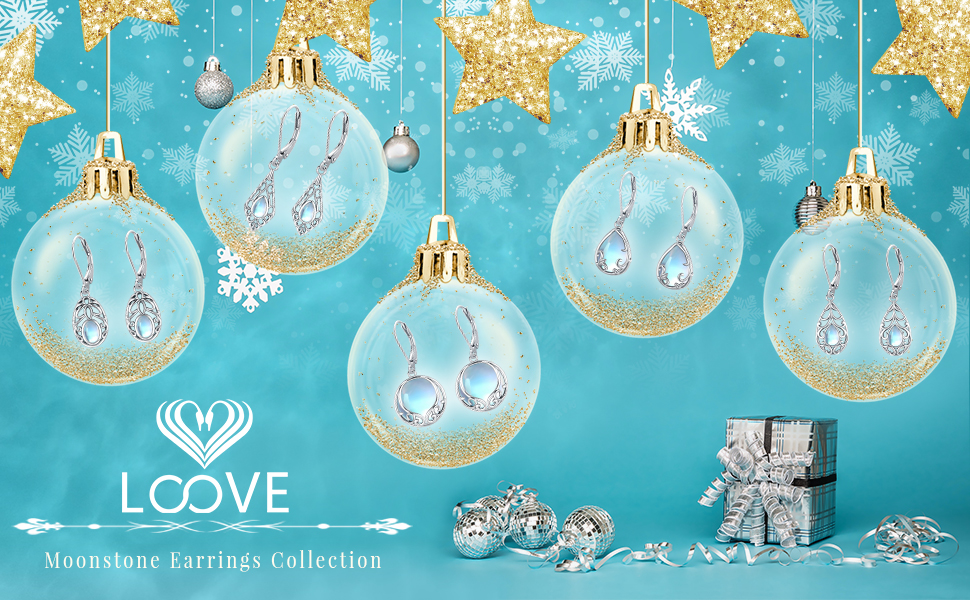 moonstone earrings gift