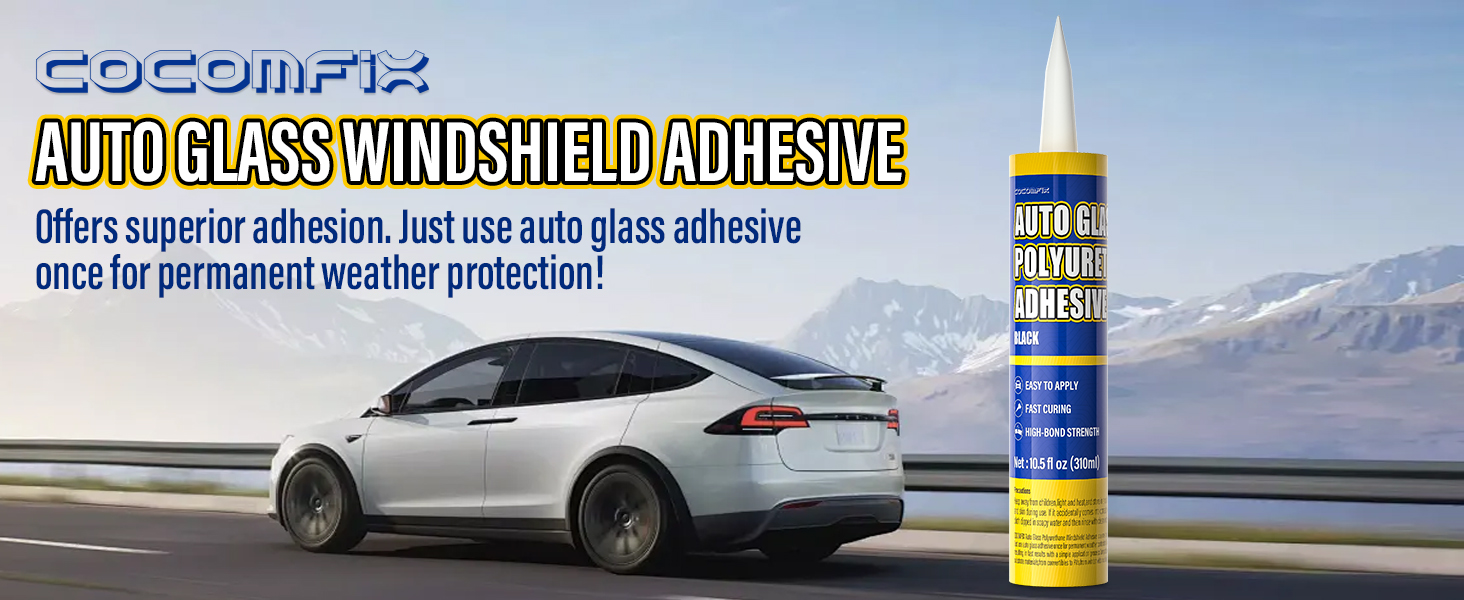 Polyurethane Windshield Adhesive, Windshield Sealant (Black). Window Sealant