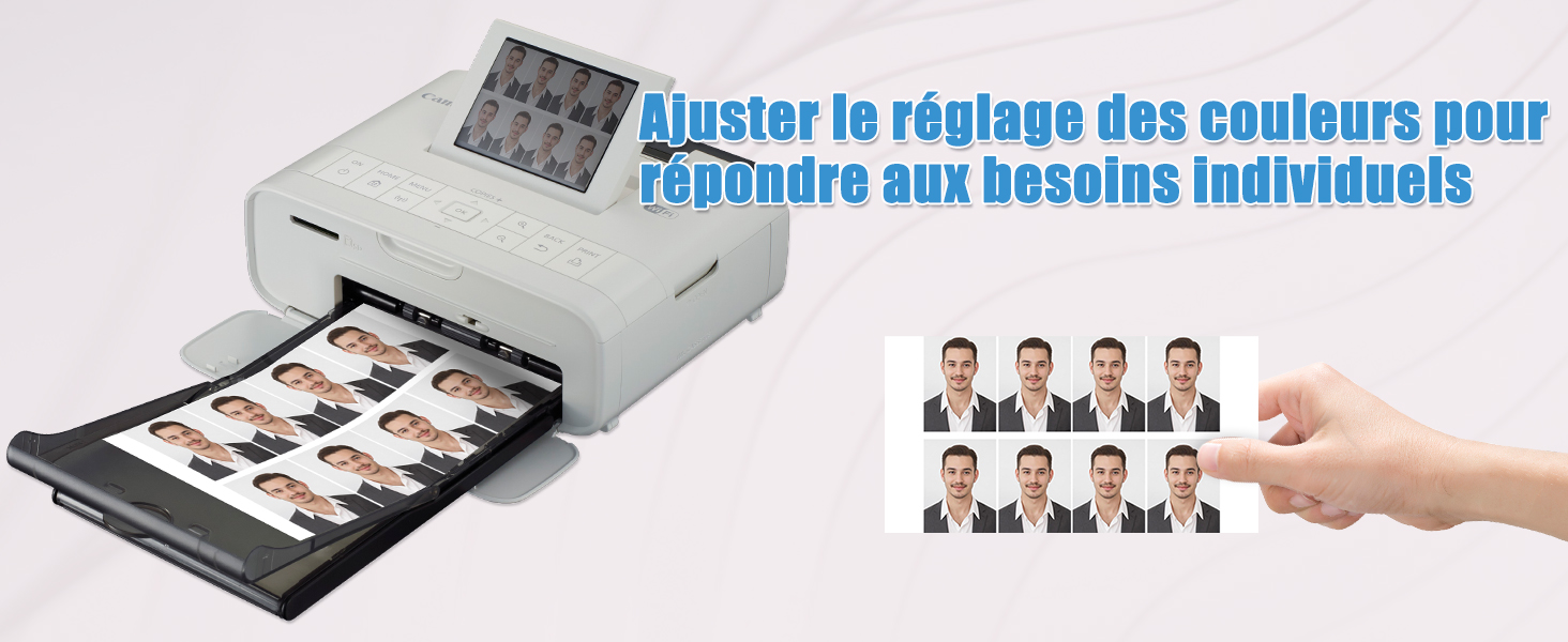 Papier Photo Recharge pour Canon Selphy CP1300, KP108IN 3115B001 (AA), Compatible avec