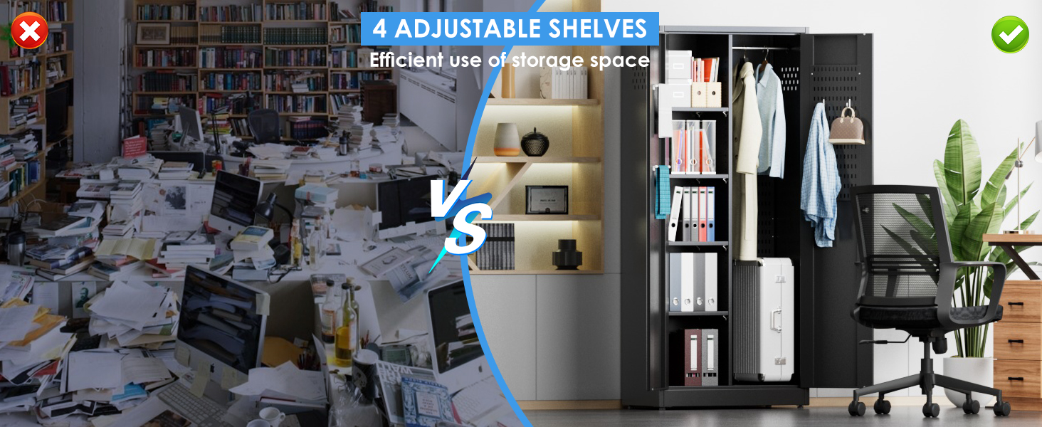 Broom Closet Storage Cabinet