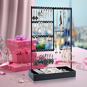earrings holder organizer stand for jewelry holder stand necklace holder organizer