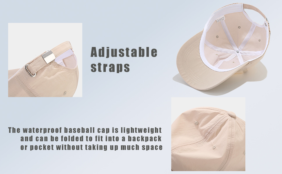 waterproof sun protection baseball cap for Winfdproof hiking fishing outdoor running golf riding 