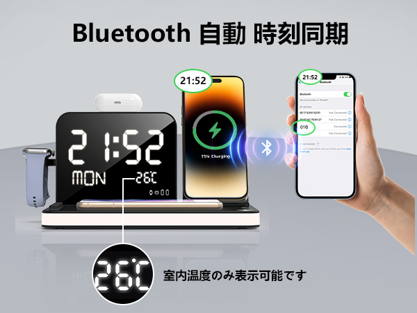 Amazon.co.jp: BezosMax 7 in 1 ワイヤレス充電ステーション