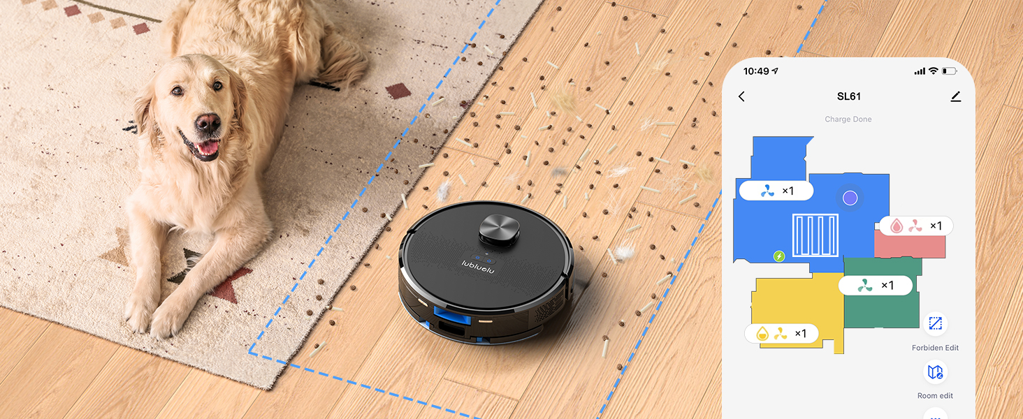 Robot Vacuum 4000 Pa, Lubluelu 2in1 Robot Vacuums and Mop, Lidar