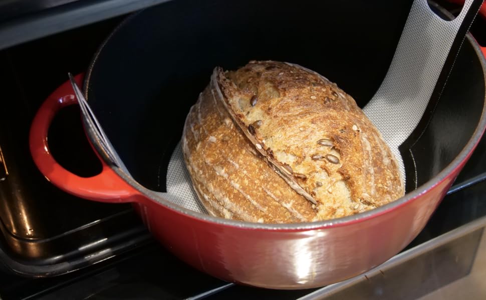 Reusable Silicone Bread Sling for Dutch Oven Baking No More Parchment
