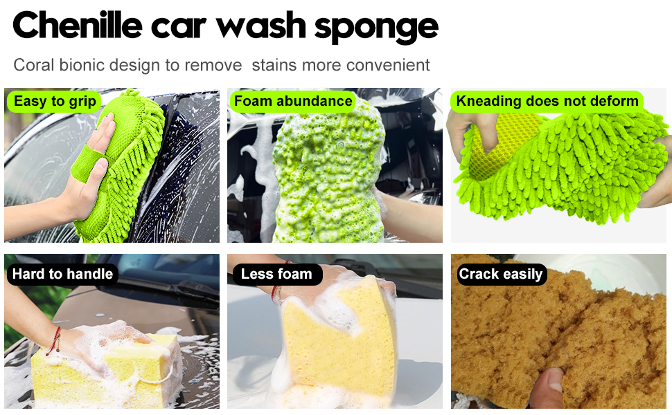 chenille wash sponge