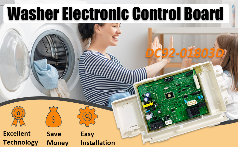 DC9201803D Washer Main Control Board Compatible with