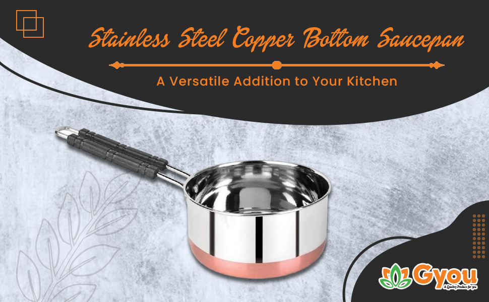 copper bottom saucepan