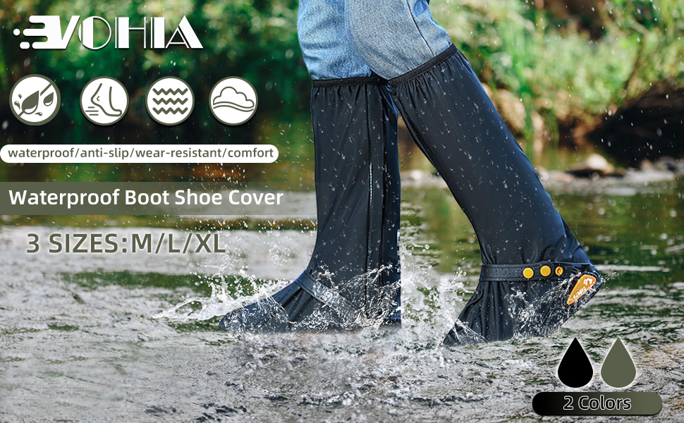 Rainproof Boot Covers for Men and Women
