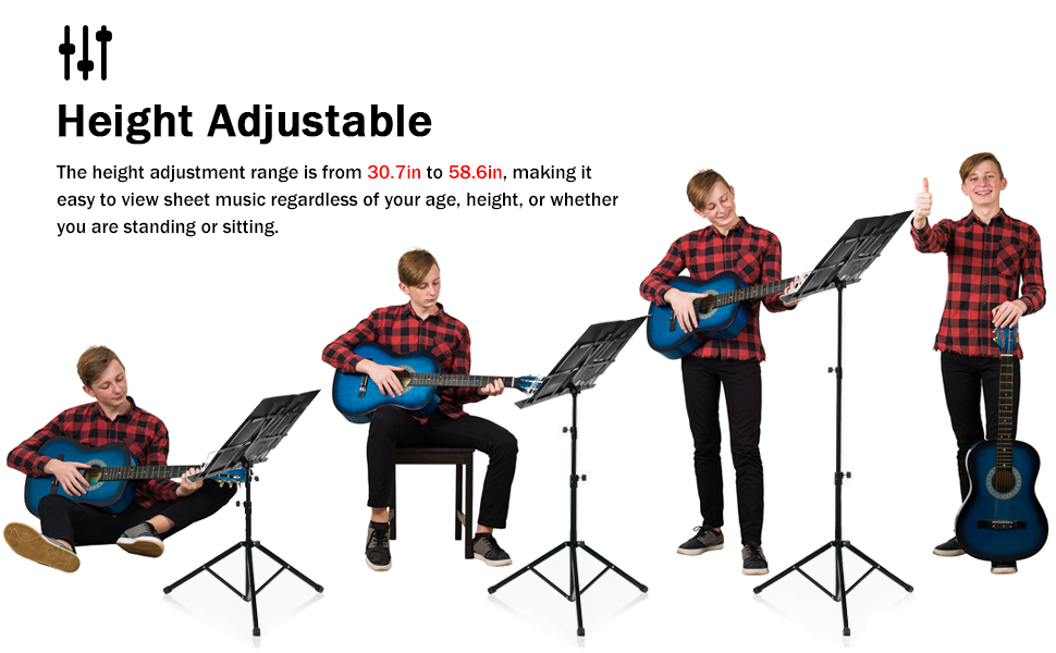 Music Stand for Sheet Music Folding Music Stand with