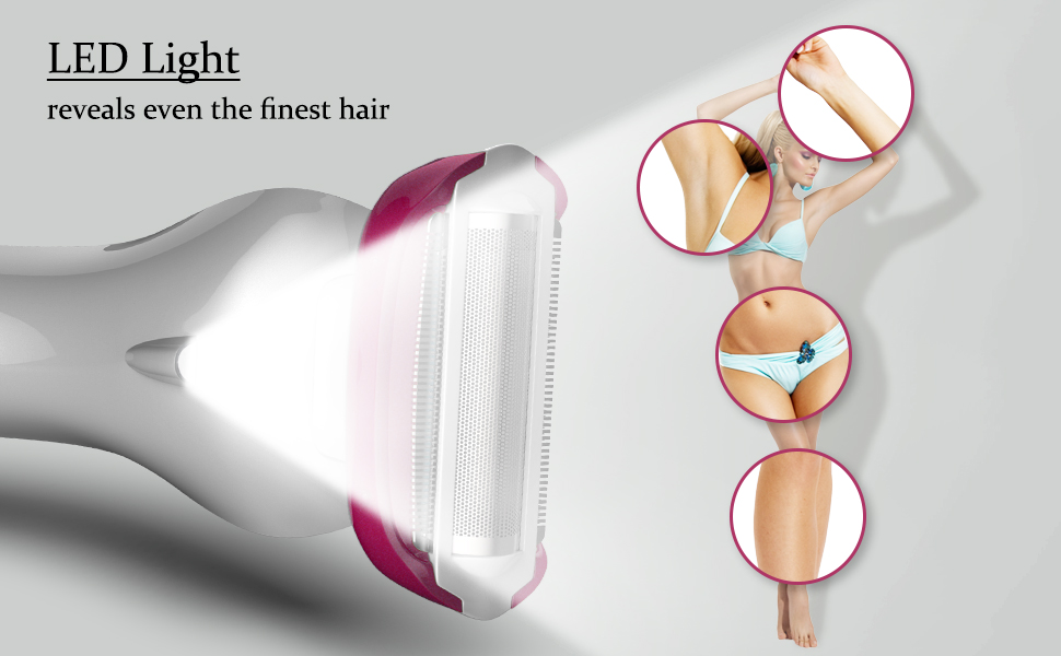 electric razor for women - red 3