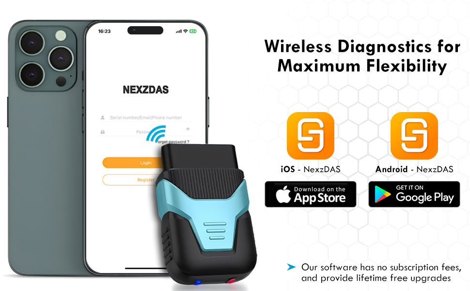 Wireless diagnostics for maximum flexibility