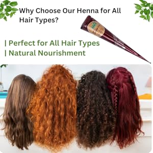 Henna hair , henna reddish-brown color, hair color dye