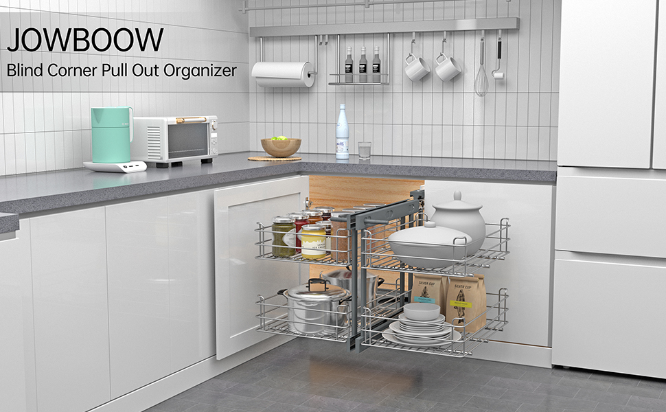 JOWBOOW Blind Corner Pull Out,Magic Corner