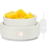 Wax Melt Warmer with 4 Timer & PTC Heating- Ceramic Fragrance 3-in-1 Oil Burner Electric Candle W...