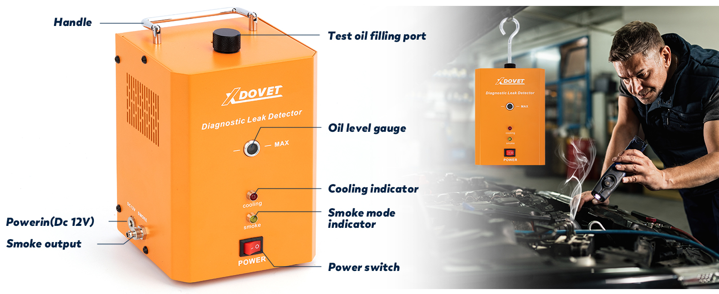 smoke machine leak detector