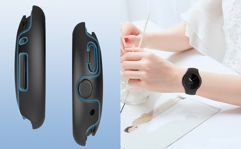 Jvchengxi Compatible with Google Pixel Watch/Google Pixel Watch 2 Case