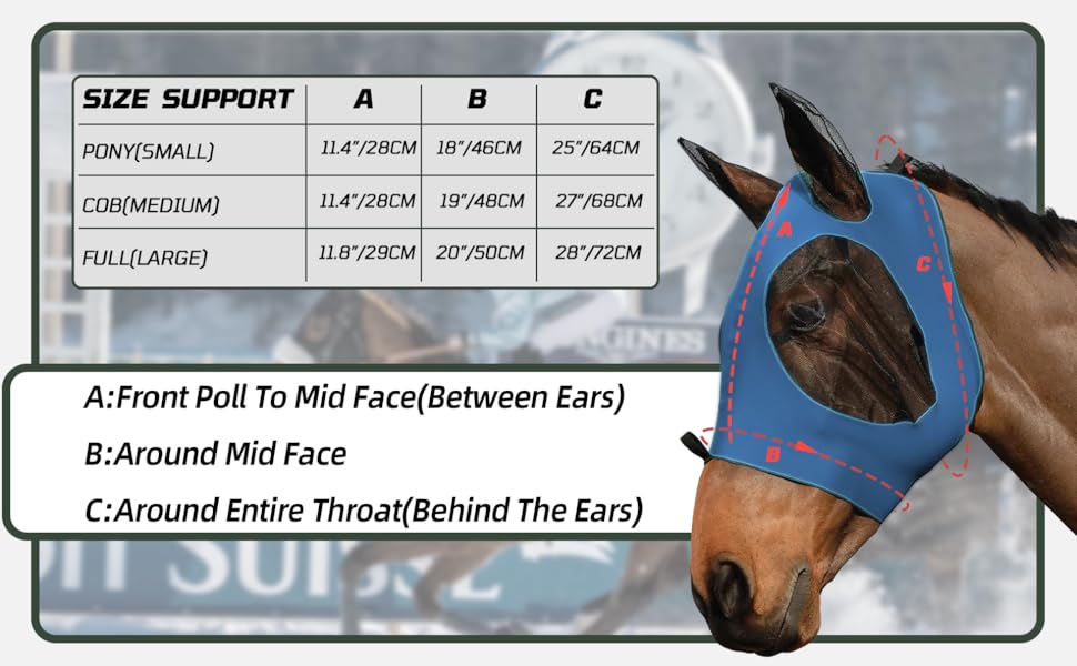fly masks for horses with ears