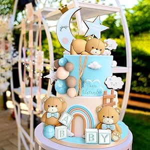 Blue Bear Cake Decoration