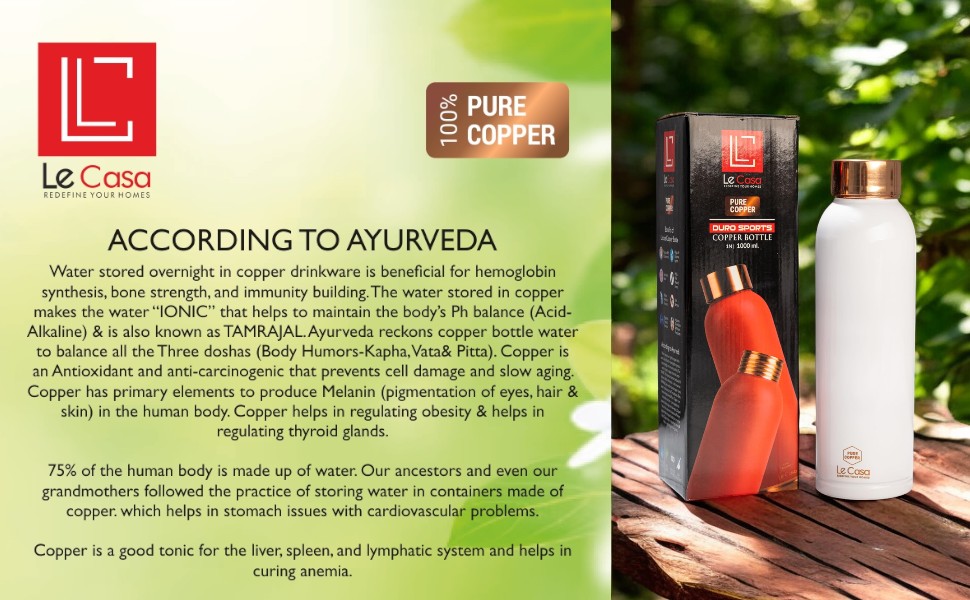 Copper Water Bottle