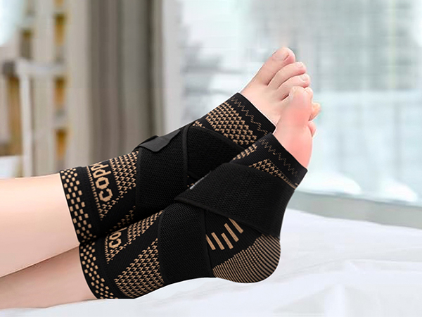copper ankle brace support for women men ankle brace for sprained ankle ankle compression sleeve