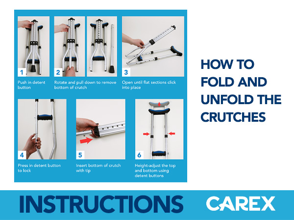 Lightweight Crutches for Adults, 2 Crutches Included, Universal Crutches for Walking