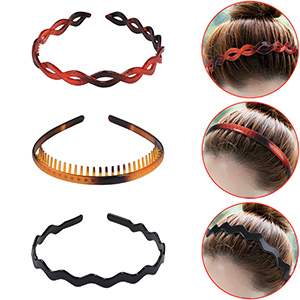 Black headbands for women girls