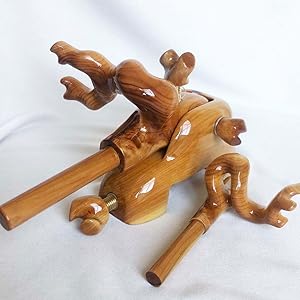 ヘラブナ彫刻装飾付きヘラブナ万力(天然木材) 61HVQjsfWnL._UF350,350_QL50_.jpg