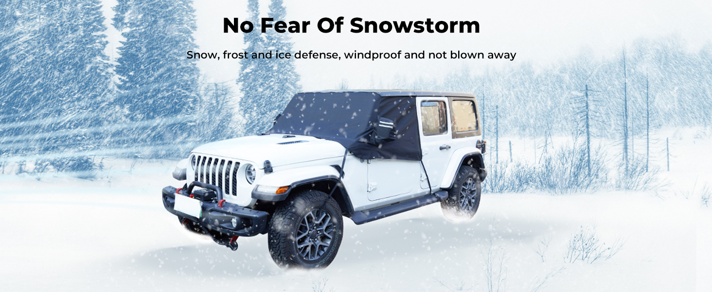 jeep Windshield Snow Cover