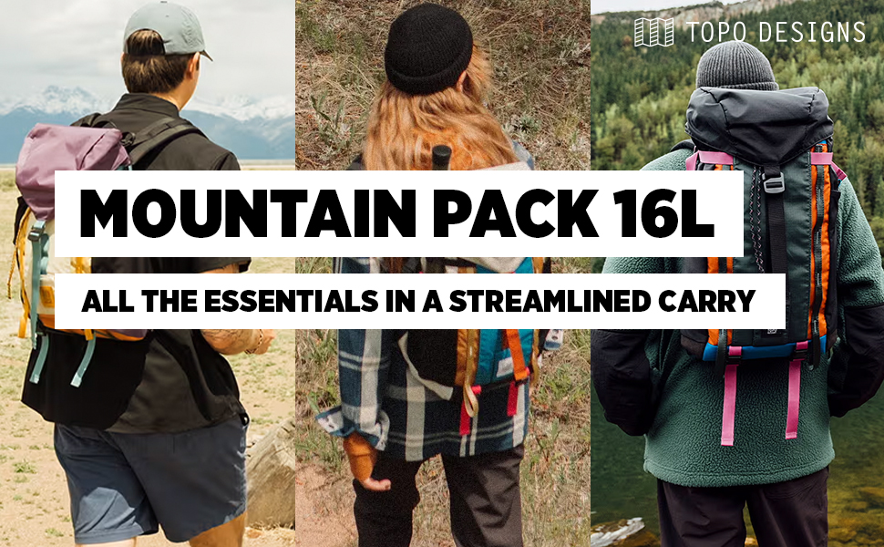 【完売品】NORMSACK Topographic Mountain③ Amazon.com: Topo Designs Mountain Pack 16L 2.0, Black