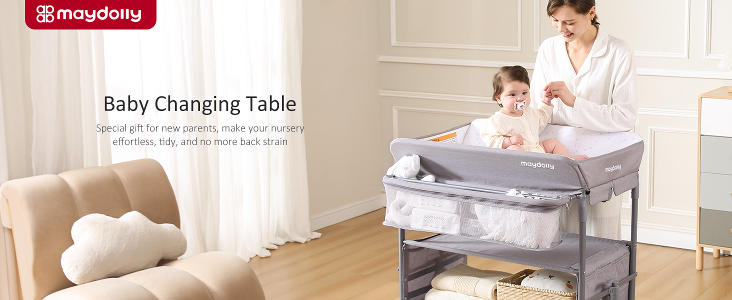 portable baby diaper changing table station foldable infant newborn dresser wheel waterproof