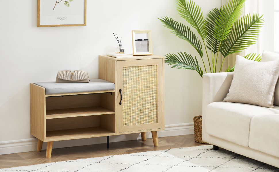 IDEALHOUSE 2in1 Shoe Storage Bench & Shoe