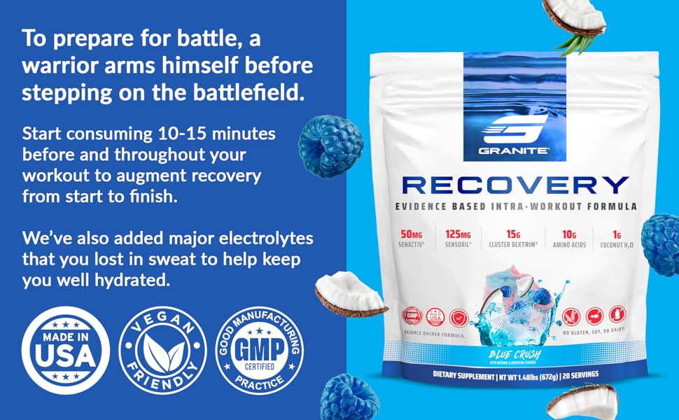Recovery for Intra & Post Workout Aminos Electrolytes Cluster Dextrin