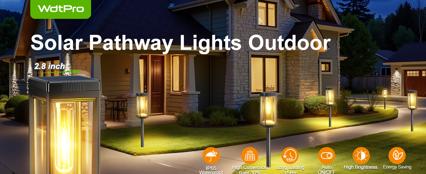 Tall Solar Pathway Lights