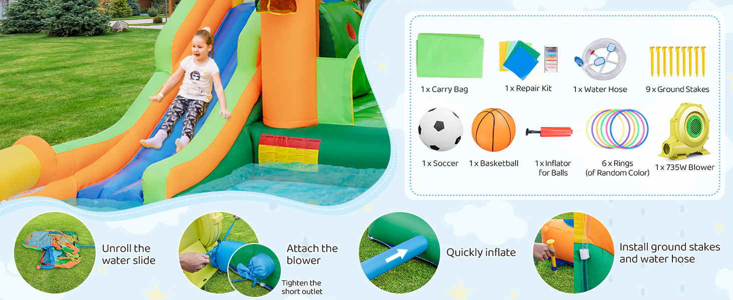 inflatable water slide