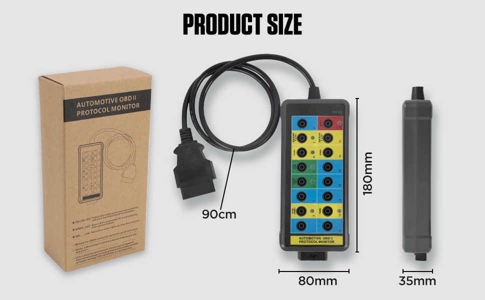 OBD2 Breakout Box Powerful OBDII Protocol Detector Communication/Power